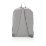 Mochila personalizada de lona reciclada sin teñir 285 g/m2 Ecotrace Raw color gris cuarta vista