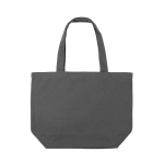 Bolsa de lona reciclada para compra con bolsillo 240 g/m2 EcoTrace Raw color gris oscuro tercera vista