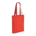 Bolsas para merchandising en lona reciclada 285 g/m2 EcoTrace color rojo