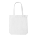 Bolsa promocional de lona reciclada sin teñir de 285 g/m2 EcoTrace Raw color blanco segunda vista