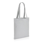 Bolsa promocional de lona reciclada sin teñir de 285 g/m2 EcoTrace Raw color gris