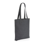 Bolsa promocional de lona reciclada sin teñir de 285 g/m2 EcoTrace Raw color gris oscuro