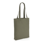 Bolsa promocional de lona reciclada sin teñir de 285 g/m2 EcoTrace Raw color verde oscuro