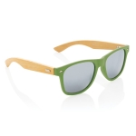 Gafas de sol de plástico reciclado y bambú UV400 BambuSun color verde