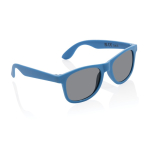 Gafas de sol para publicidad de plástico reciclado UV400 EcoOptix color azul