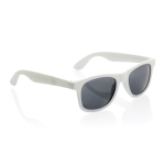 Gafas de sol para publicidad de plástico reciclado UV400 EcoOptix color blanco