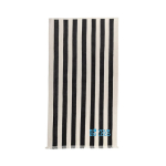 Toalla de playa de gran tamaño con rayas 180x100cm EcoComfort XL color gris oscuro vista de impresión