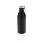 Botellas de acero reciclado antifugas sin BPA 500ml EcoDeluxe color negro