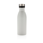 Botellas de acero reciclado antifugas sin BPA 500ml EcoDeluxe color blanco segunda vista