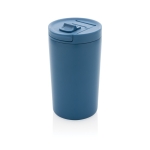 Taza termo de materiales reciclados con cierre antigoteo 300ml Vaccum color azul