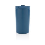 Taza termo de materiales reciclados con cierre antigoteo 300ml Vaccum color azul segunda vista