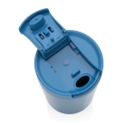 Taza termo de materiales reciclados con cierre antigoteo 300ml Vaccum color azul quinta vista