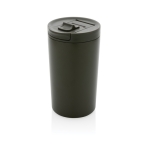 Taza termo de materiales reciclados con cierre antigoteo 300ml Vaccum color verde oscuro