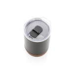 Vaso termo compacto con base de corcho 180ml Eco Cork Small color negro cuarta vista