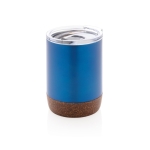 Vaso termo compacto con base de corcho 180ml Eco Cork Small color azul