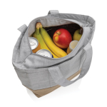 Bolsa nevera pequeña de lona en dos colores 285 g/m2 color gris segunda vista