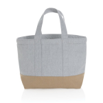 Bolsa nevera pequeña de lona en dos colores 285 g/m2 color gris tercera vista