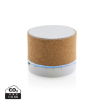 Altavoz Bluetooth 5.1 con carcasa de corcho y micro CorkTunes color natural