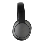 Auriculares inalámbricos plegables de aluminio reciclado Terra color gris oscuro cuarta vista
