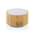 Altavoz Bluetooth 4.1 de bambú y ABS reciclado EcoBamboo color blanco