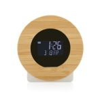 Reloj de sobremesa de plástico reciclado y bamú Bamboo Desk LCD color madera segunda vista