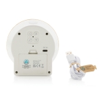 Reloj de sobremesa de plástico reciclado y bamú Bamboo Desk LCD color madera tercera vista