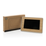 Relojes de bambú rectangular con ABS y pantalla LED ForestChrono LED color madera vista con caja