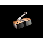 Fiambrera de PP reciclado certificado con tenedor Complete Bamboo Eco color blanco vista de ambiente 4