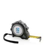 Flexómetro para empresas y publicidad con muñequera Grip 5M/19mm color negro vista de impresión