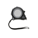 Flexómetros personalizados reciclados con muñequera 3M/16mm color negro cuarta vista