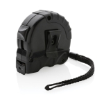 Cinta métrica personalizada reciclada para empresas Ruler 5M/19mm color negro tercera vista