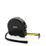 Cinta métrica personalizada reciclada para empresas Ruler 5M/19mm color negro vista de impresión