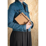 Agenda publicitaria con tapas de corcho y papel marfil A5 Natural en funda