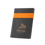 Agenda semanal con personalización en serigrafía o relieve A5 color naranja imagen con logo