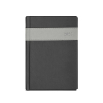 Agenda para oficina en polipiel con detalle de color A5 Ontime color gris primera vista