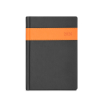 Agenda para oficina en polipiel con detalle de color A5 Ontime color naranja primera vista