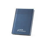 Agenda personalizada 2024 en polipiel con estampado A5 Origami color azul imagen con logo