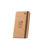 Agenda corporativa bisemanal con tapas de corcho vista principal