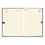 Agenda con cubierta de corcho y lino con vista diaria A5 color azul