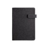 Agendas recicladas personalizadas con elástico A5 Colors Magnet color negro primera vista