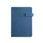 Agendas recicladas personalizadas con elástico A5 Colors Magnet color azul primera vista