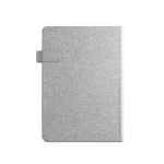 Agendas recicladas personalizadas con elástico A5 Colors Magnet color gris claro imagen con logo