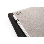 Agenda B5 reciclada en dos colores con elástico B5 color gris cuarta vista