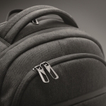 Mochila reciclada para portátil con varios bolsillos acolchados 15'' color negro vista fotografía