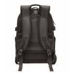 Mochila reciclada para portátil con varios bolsillos acolchados 15'' color negro