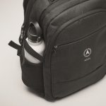 Mochila reciclada para portátil con varios bolsillos acolchados 15'' color negro vista principal