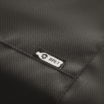 Trolley de RPET 600D con base rígida y doble compartimento color negro vista fotografía septima vista