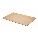 Alfombrilla grande de papel reciclado y antideslizante para escritorio color beige