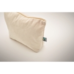 Neceser de algodón de comercio justo 180 g/m2 Thin Fairtrade color beige vista fotografía quinta vista
