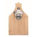 Caja cervecera de bambú con abridor y capacidad para 6 botellas color madera sexta vista